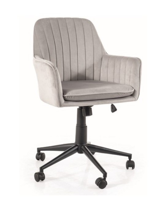 Кресло компьютерное Q-886 VELVET (светло-серый)