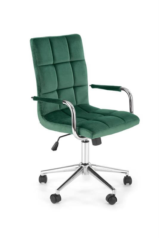 Кресло компьютерное GONZO 4 (темно-зеленый/хром)