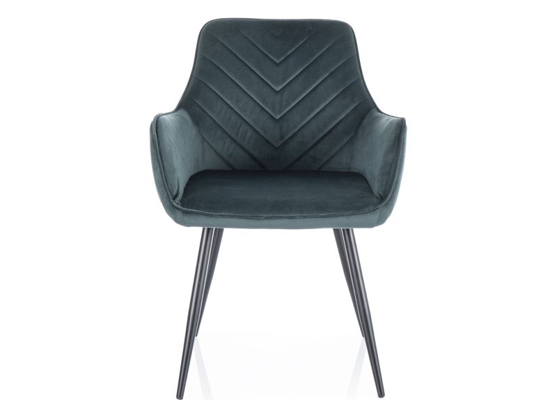Стул кухонный FIG Velvet Bluvel 78 (зеленый/черный)