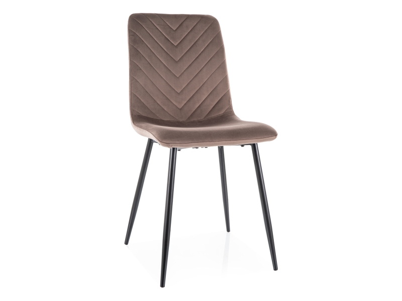 Стул DAREN Velvet Bluvel 38 капучино/черный