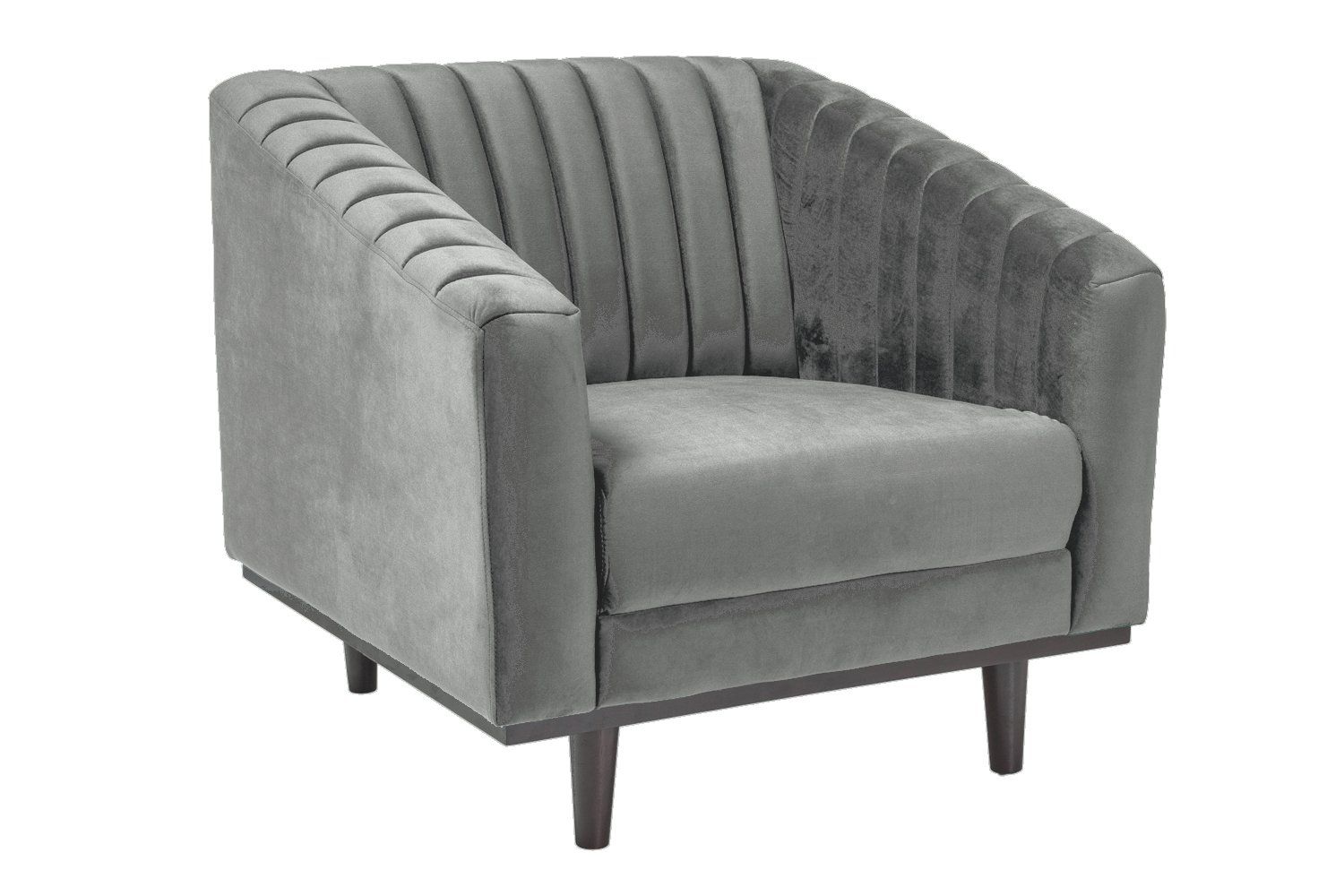 Кресло ASPREY 1 Velvet Bluvel 14 (серый)