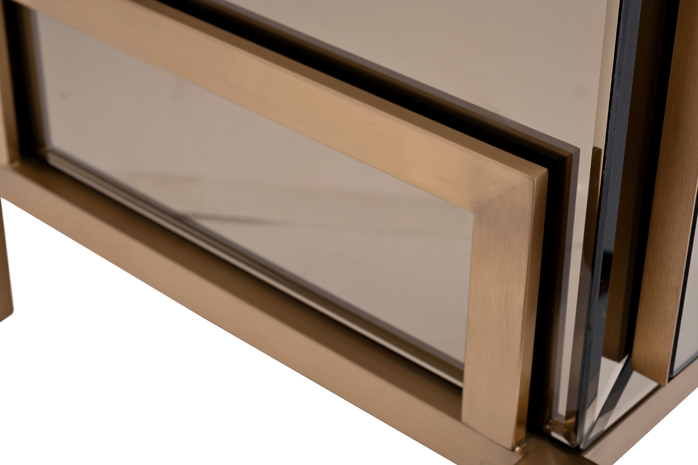 KFG170 Тумба зеркальная 2 ящика 65*45*62см