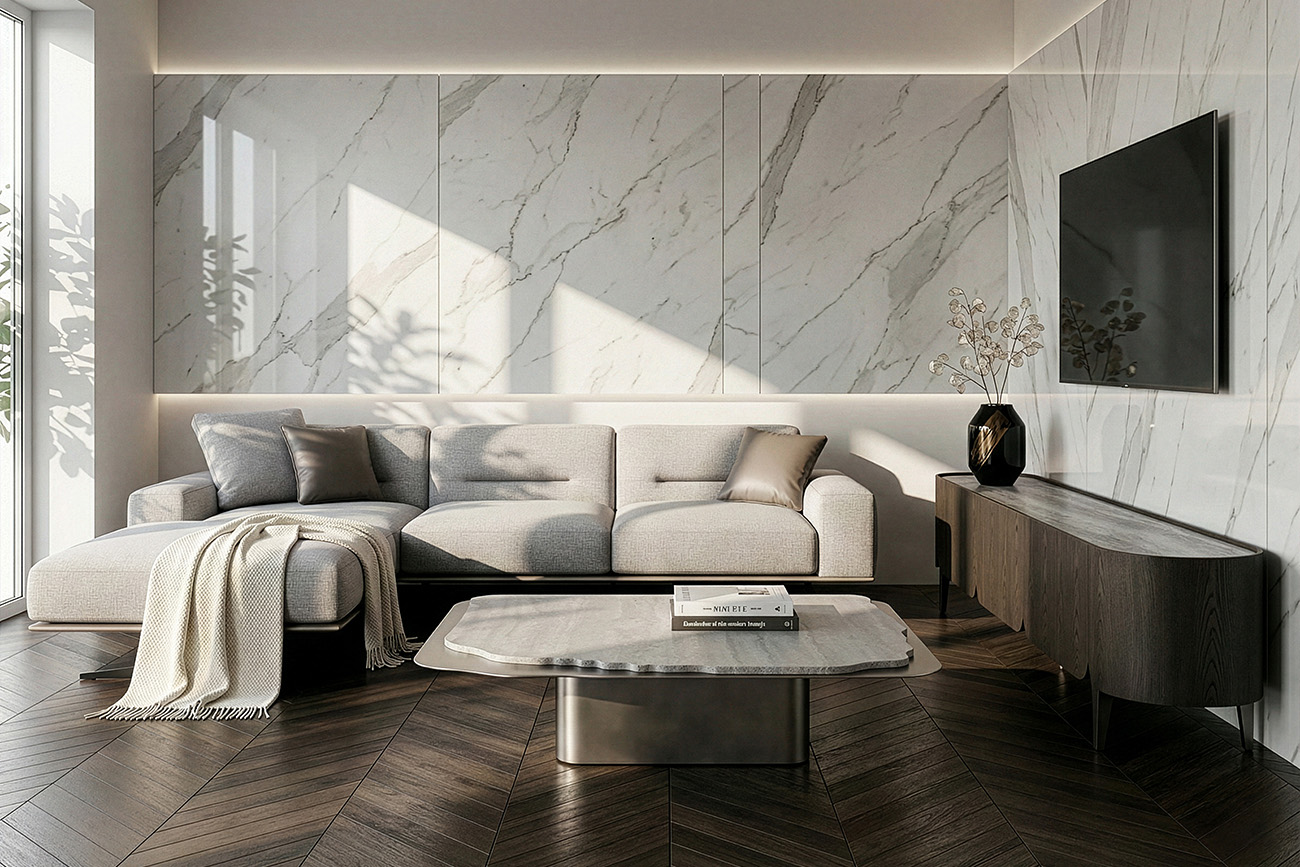 58DB-24056 Стол журнальный Травертин (Travertine) 120*120*29см