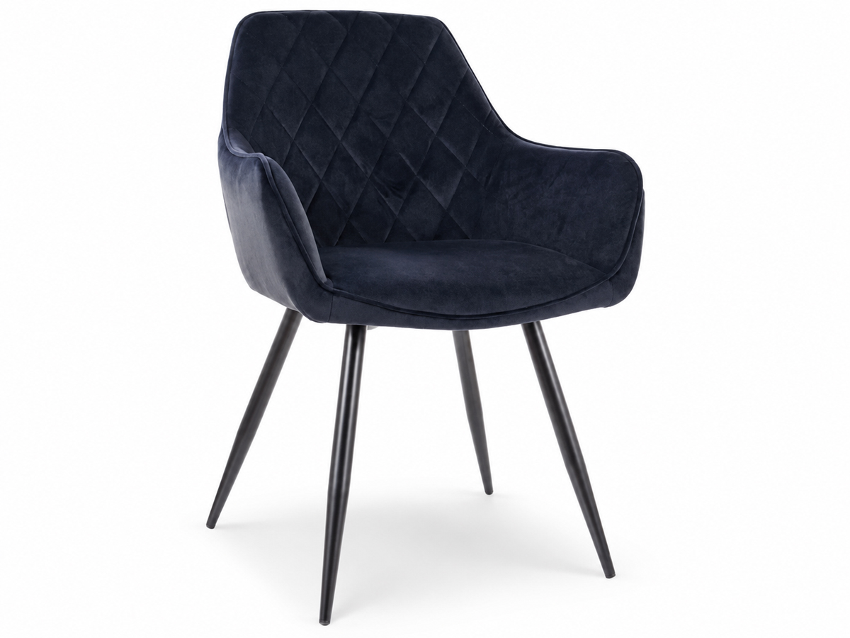 Стул SIGNAL LINEA Velvet Bluvel 19 черный/черный