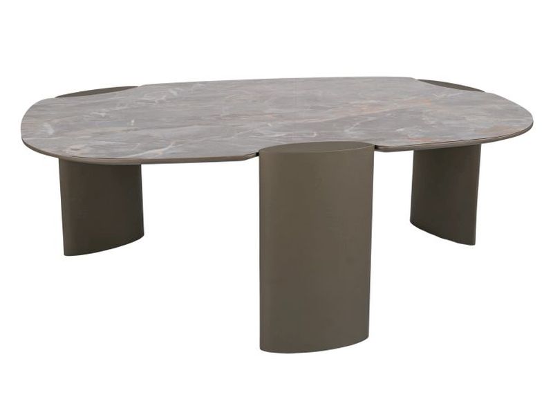 Стол журнальный ADORO A Ceramic серый Grigio/медный 118/75