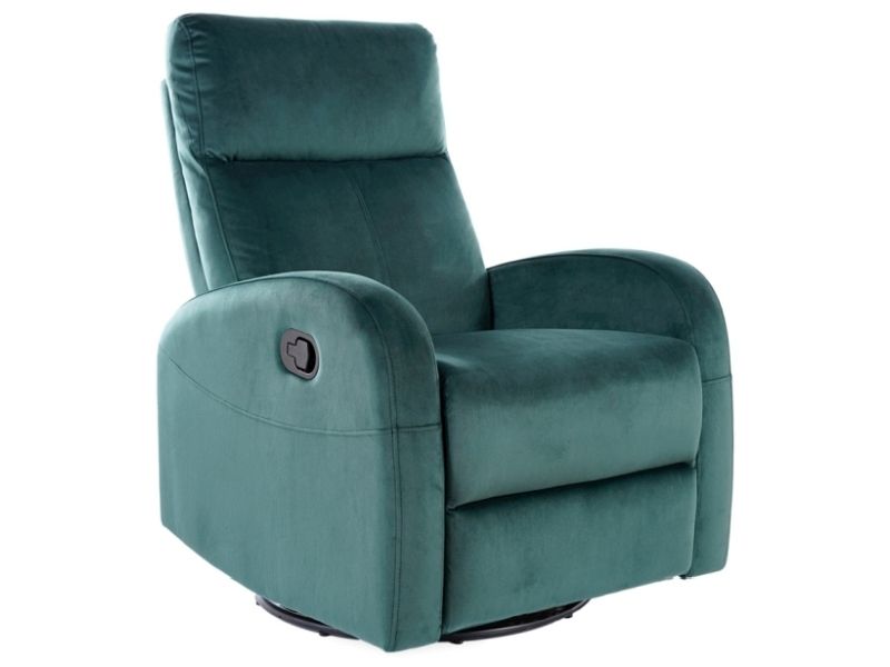 Кресло OLIMP Velvet Bluvel 78 раскладной, зеленый