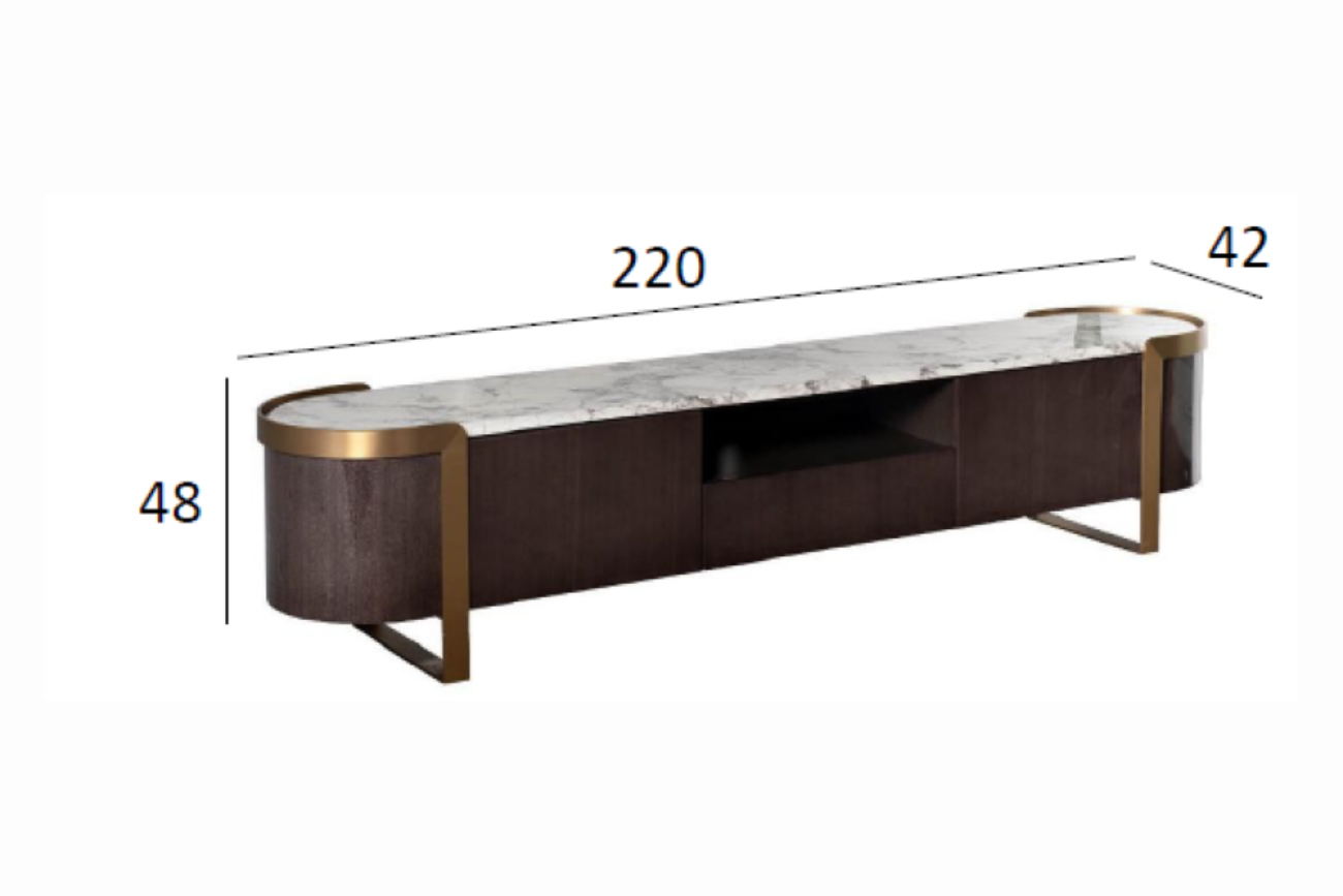 58DB-TV20047 Тумба под телевизор Севилья (Sevilla) 220*42*48см