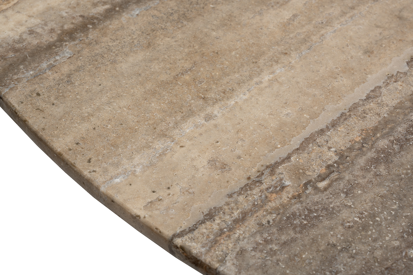 KFG205  Стол обеденный d150*76см каменная столешница, шпон