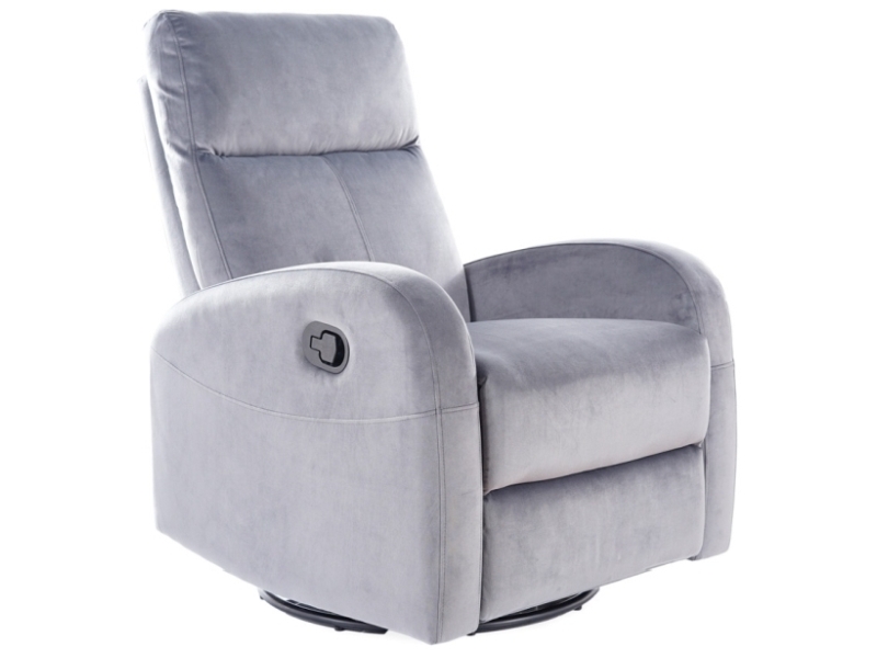 Кресло OLIMP VELVET BLUVEL 14 раскладное (серый)