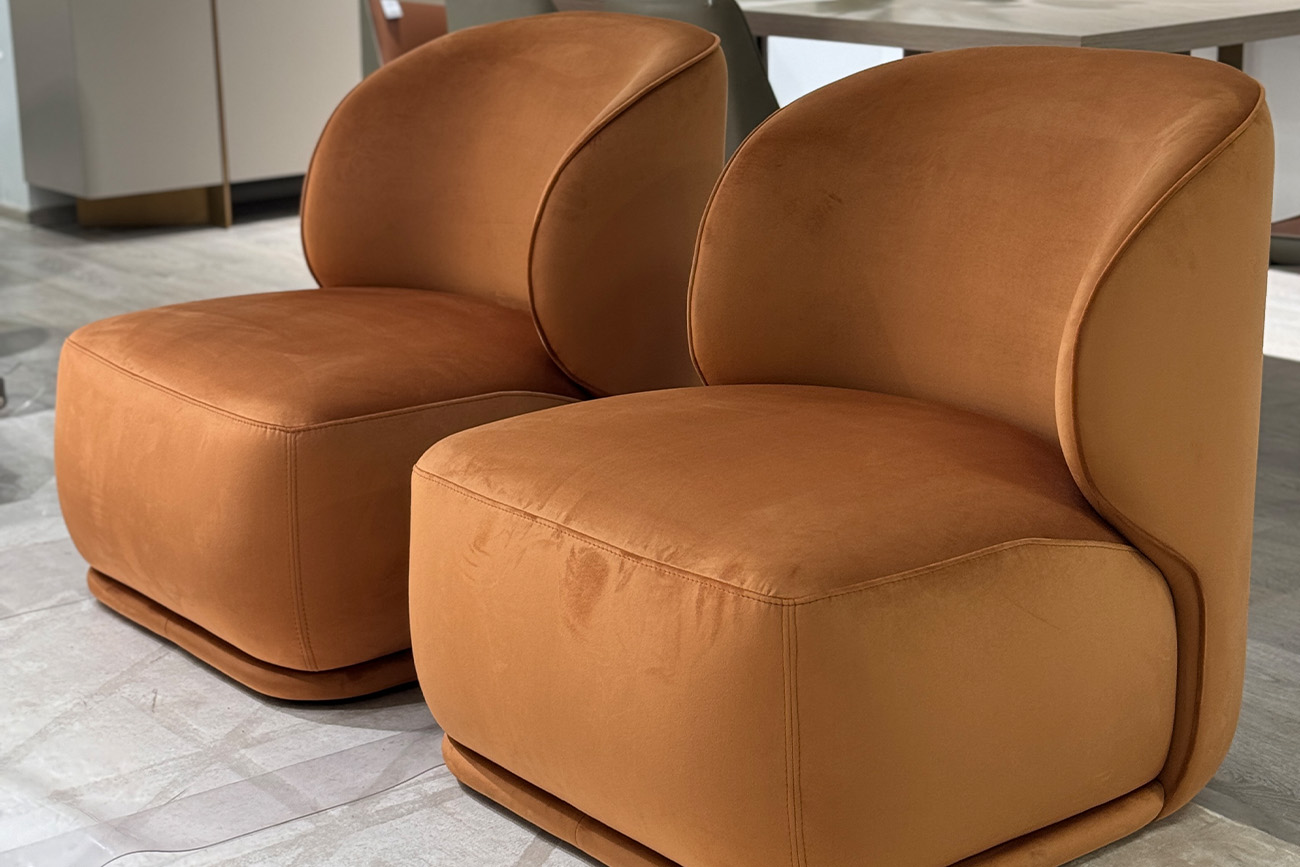 Кресло Капри Базовая(Capri Basic), велюр терракотовый Colt006-TER 80*90*82см
