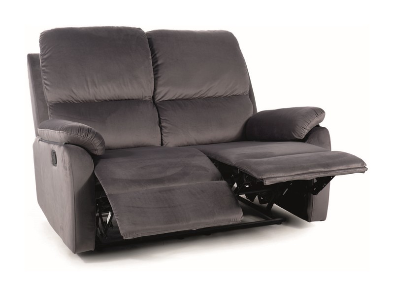 Диван SPENCER 2 Velvet Bluvel 14 раскладной, серый