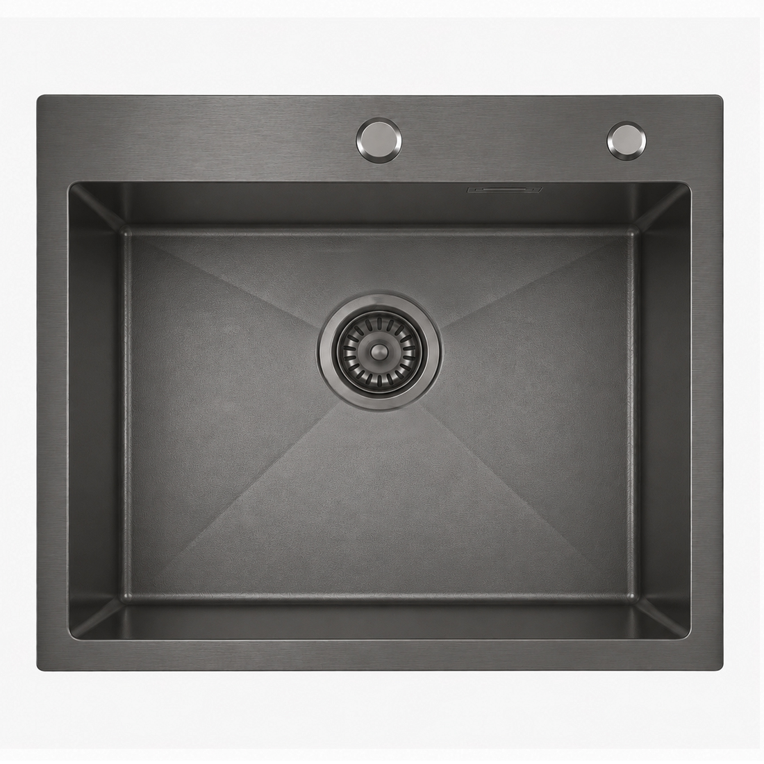 Кухонная мойка из нержавейки BLANTEK LS-5848STB Stone texture black