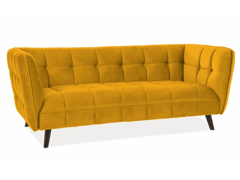 Диван CASTELLO 3 Velvet Bluvel 68 (карри)