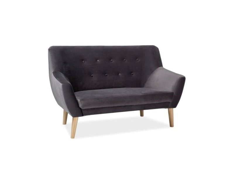Диван NORDIC 2 Velvet Bluvel 14 (серый)