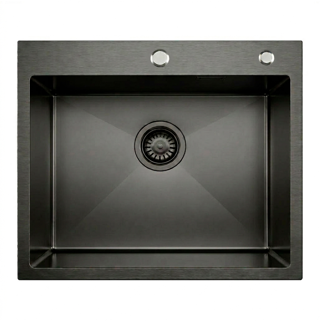 Кухонная мойка из нержавейки BLANTEK LS-5848B Nano black