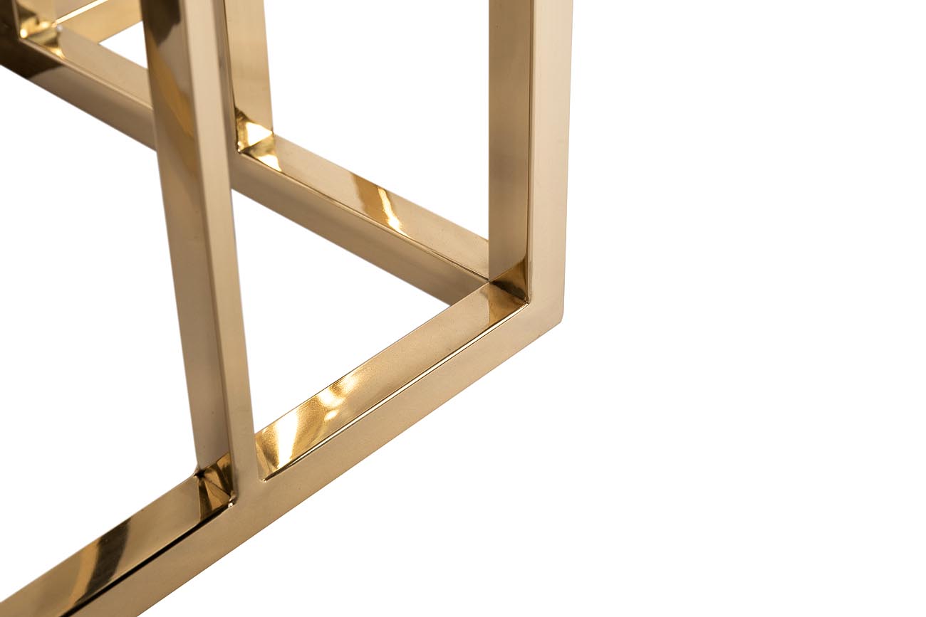 13RXC3102-GOLD Консоль стекло черн./золото 120*40*78см