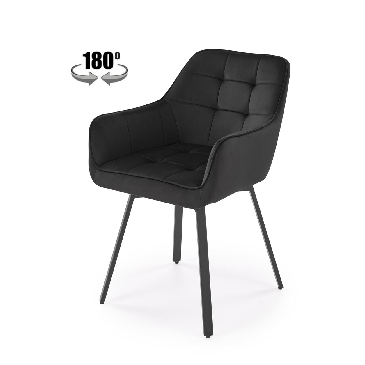 Стул K588 черный/черный