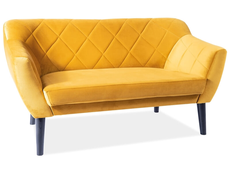 Диван  KARO 2 VELVET Bluvel68 (карри/венге)