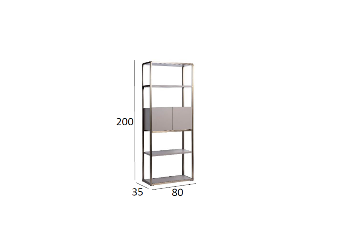 58DB-SH16061A Стеллаж Space тип А 80*35*200см