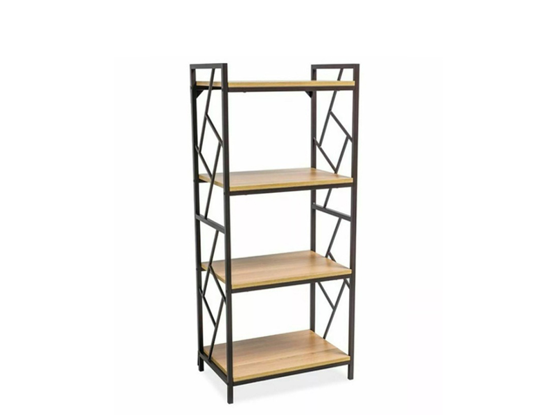 Стеллаж TABLO R4 дуб/т.коричневый, 140/60/40