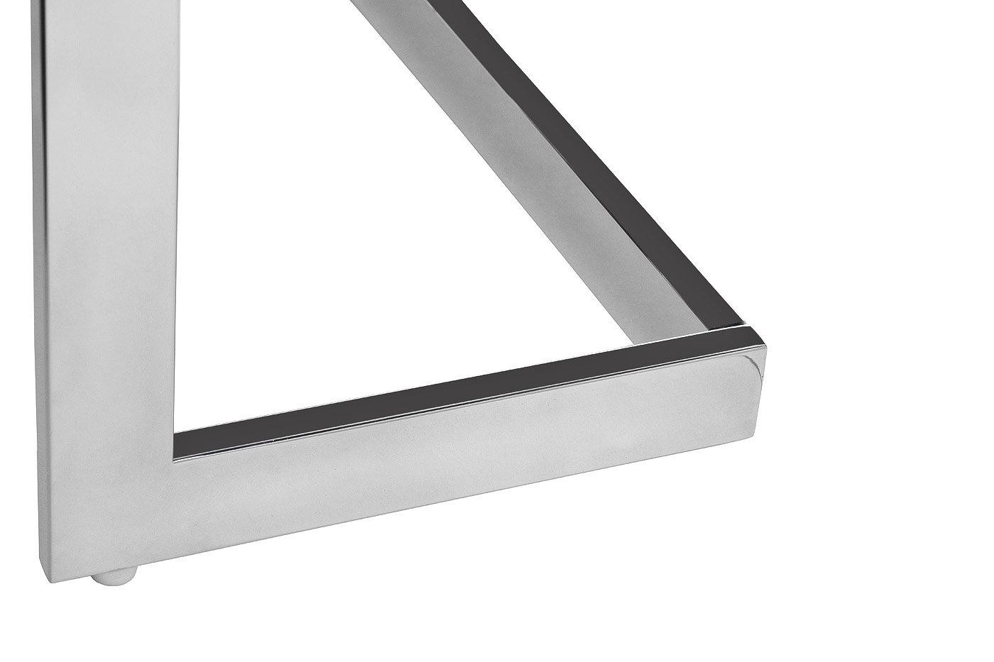 KFG103 Консоль 2 ящика белая/хром  120*42*79см