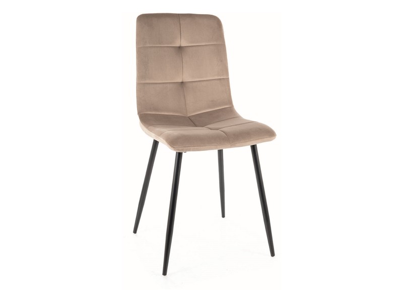 Стул IVO Velvet Bluvel 40 темно-бежевый/черный