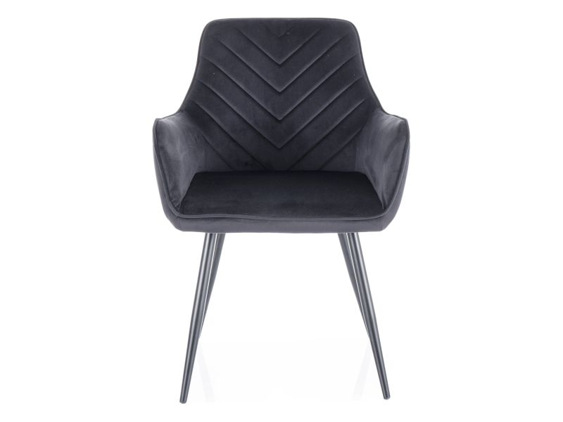 Стул кухонный FIG Velvet Bluvel 19 (черный/черный)