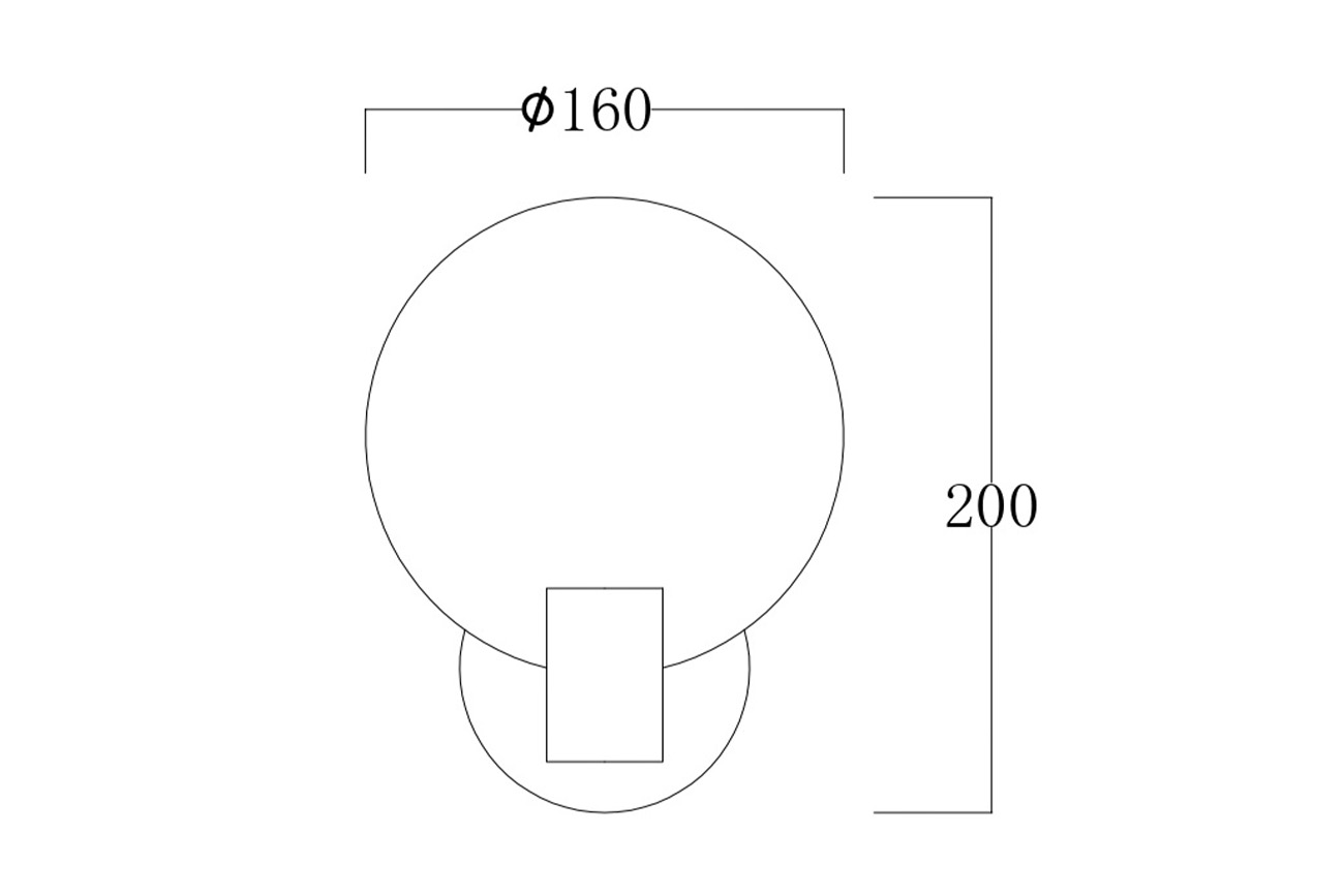 162FL- 61500 Бра Рондо (Rondo) металл золото d16см