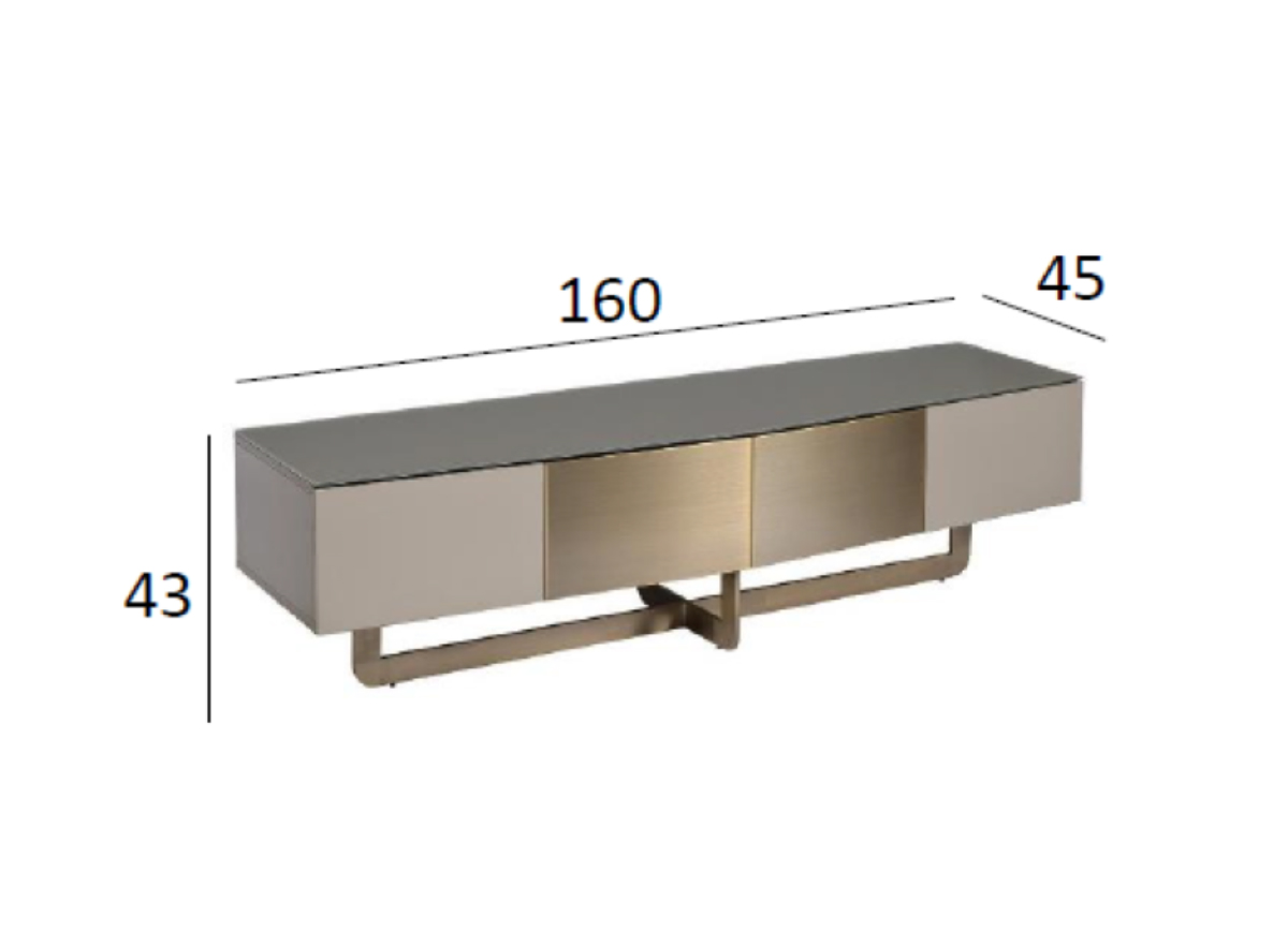 58DB-TV14803S Тумба под телевизор Space S 160*45*43см