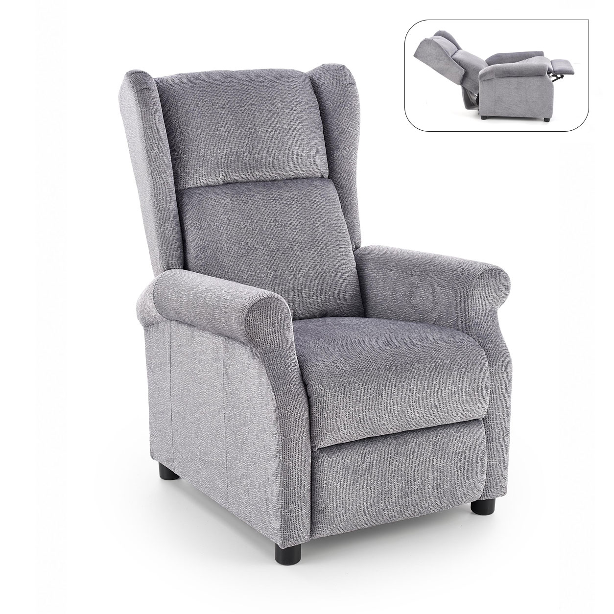 Кресло AGUSTIN раскладное, серый