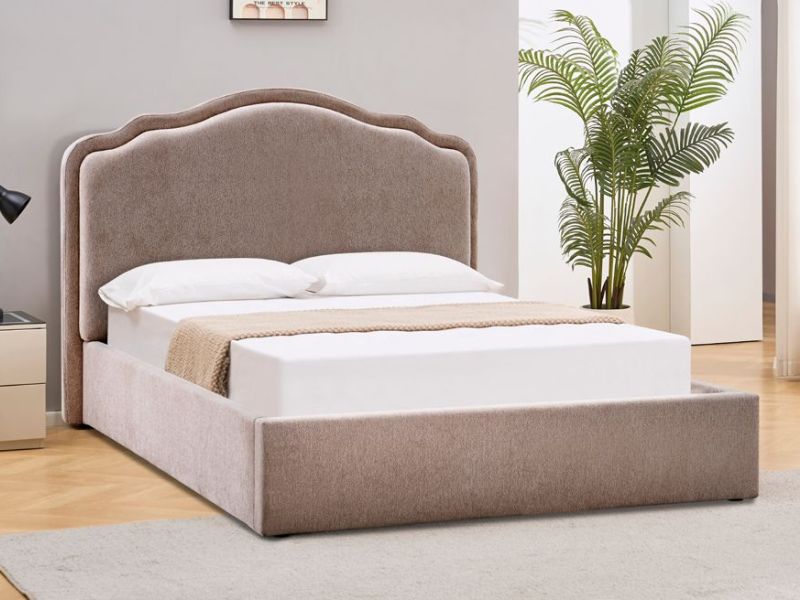 Кровать FLORENCJA Raven 30 темно-бежевый 140/200