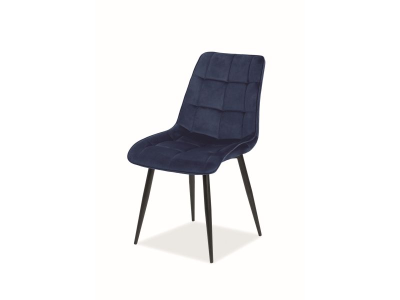 Стул CHIC Velvet Bluvel 86 синий/черный