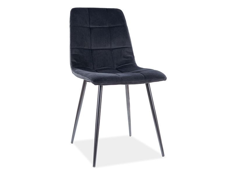 Стул MILA Velvet Bluvel 19 черный/черный