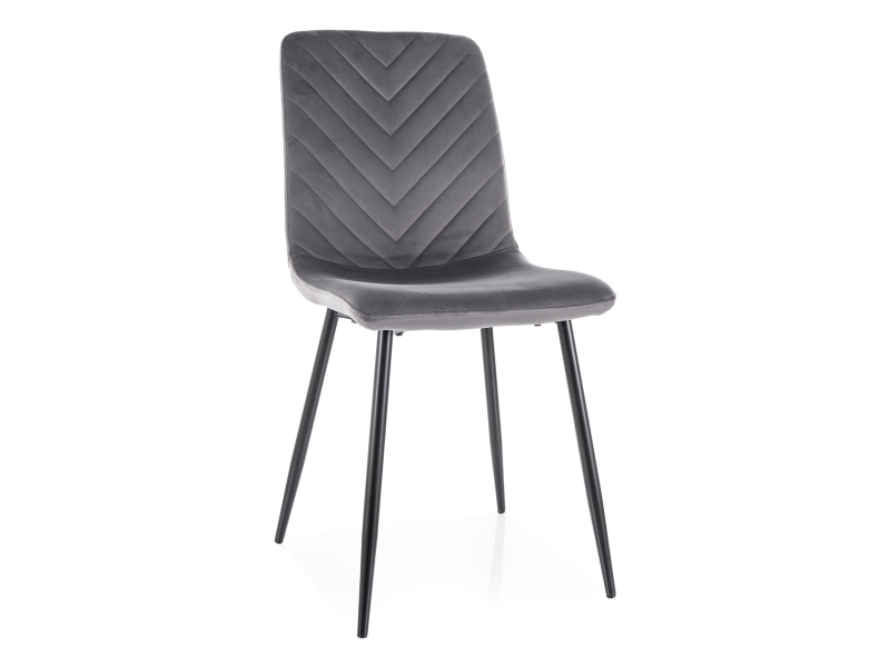 Стул DAREN Velvet Bluvel 14 серый/черный
