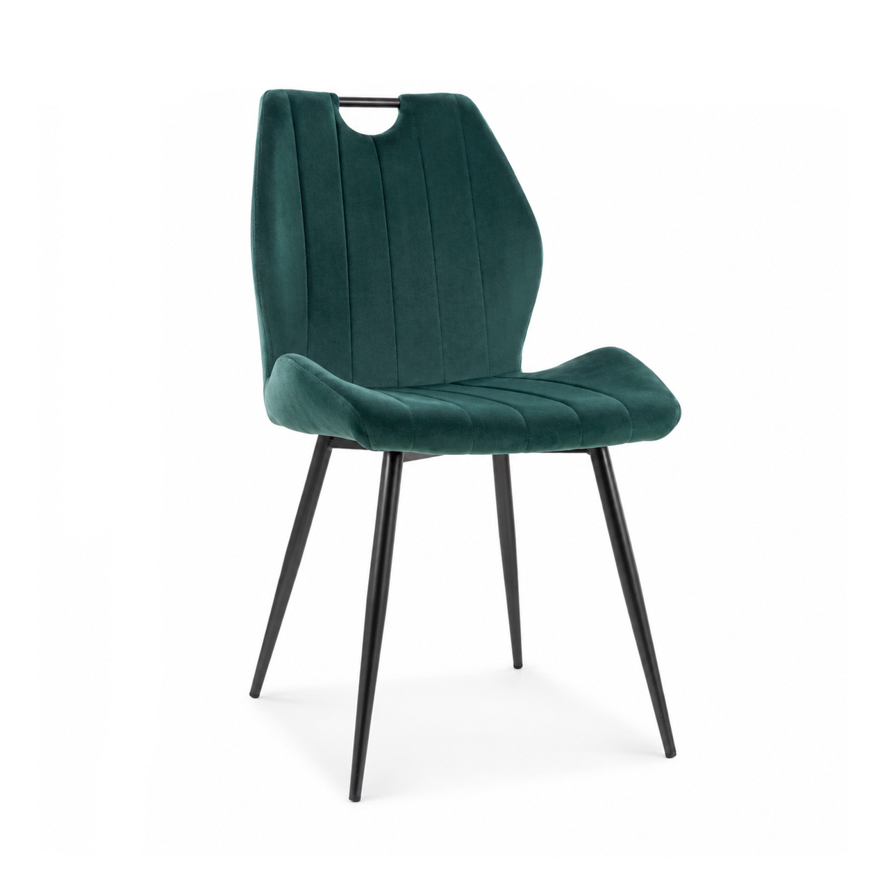 Стул ARCO Velvet Bluvel 78 зеленый/черный