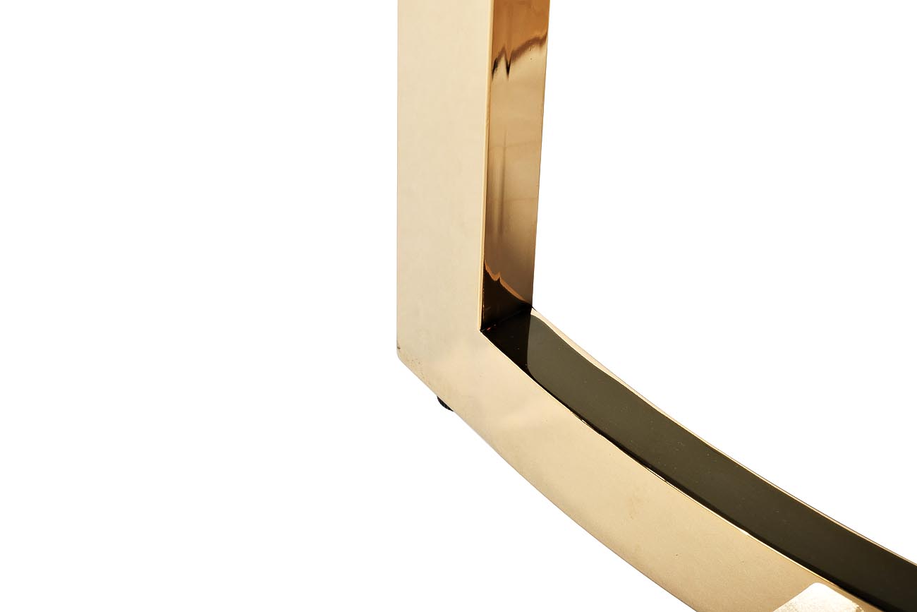 47ED-ET062GOLD Стол журнальный темн.стекло/золото d60*55см
