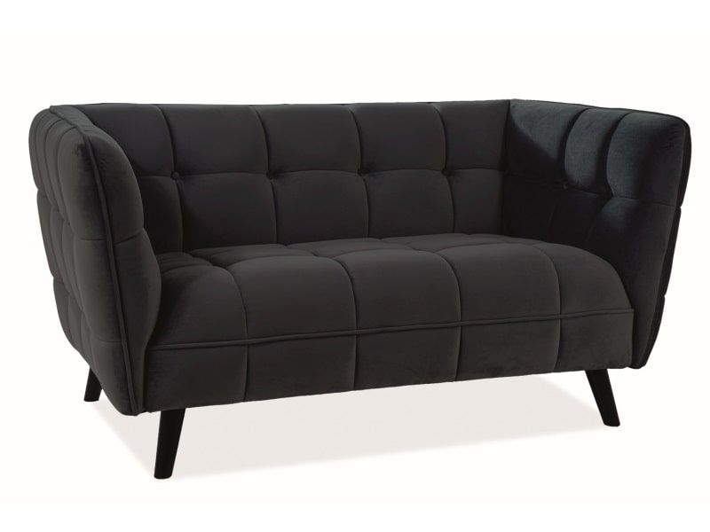 Диван CASTELLO 2 Velvet Bluvel 19 (черный)