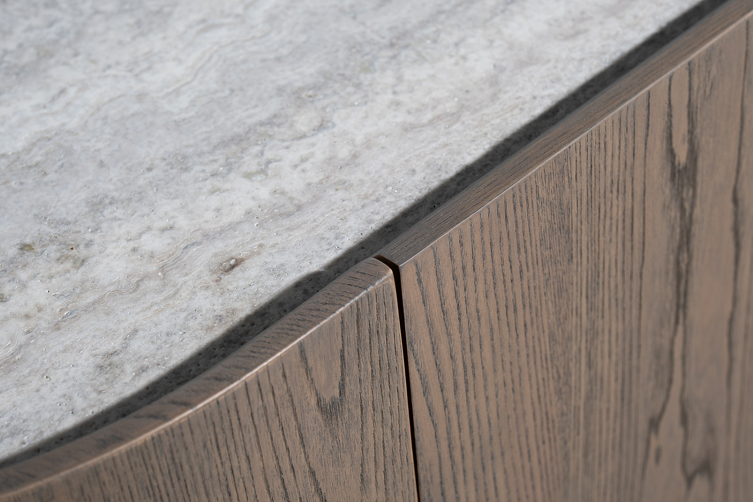 58DB-24230 Тумба под телевизор Травертин (Travertine) 220*42*52,5см