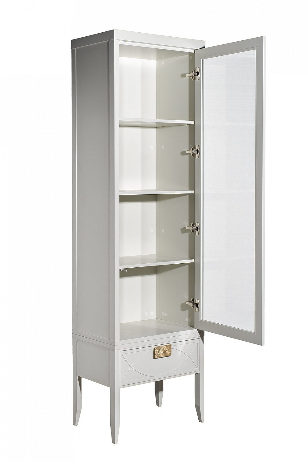 151SV-000020 Шкаф-витрина 1 стеклянный фасад с тумбой прикроватной с 1-м ящиком