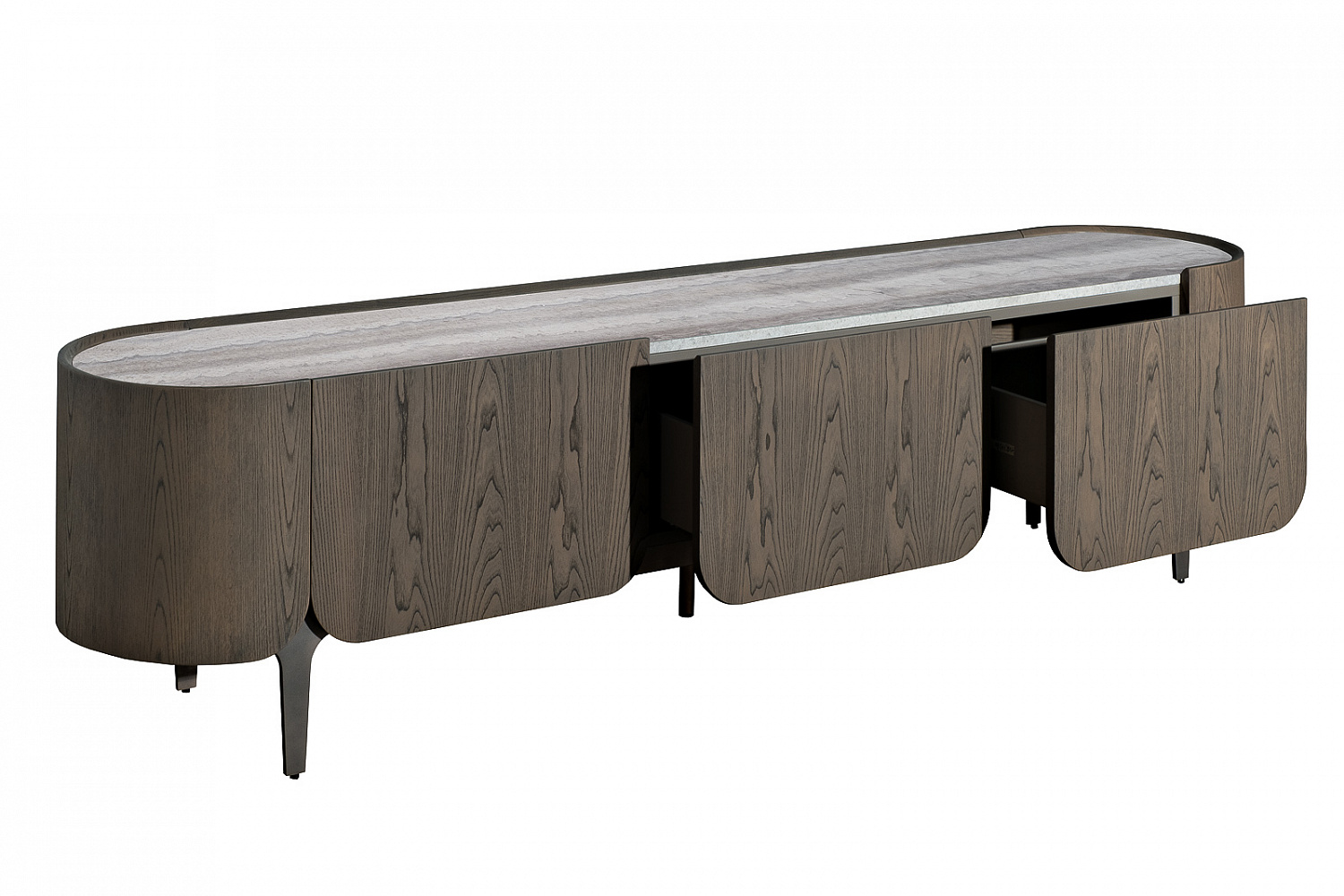 58DB-24230 Тумба под телевизор Травертин (Travertine) 220*42*52,5см